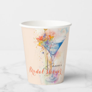 Vasos De Papel elegante copa de vino floral regalo de desposorios