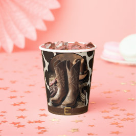 Vasos De Papel Elegante Cowgirl Boots Baby Shower