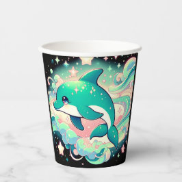 Vasos De Papel Elegante delfín Baby Shower