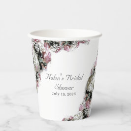 Vasos De Papel Elegante Ducha Bridal Católica