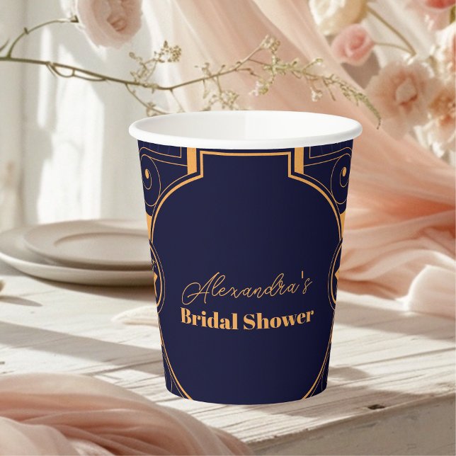 Vasos De Papel Elegante Ducha de Novia Celestial (Subido por el creador)