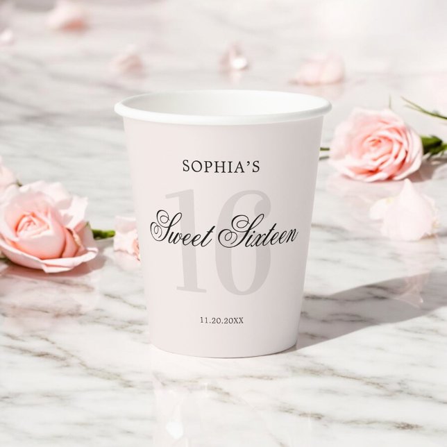 Vasos De Papel Elegante dulce rosa de lujo 16 (Subido por el creador)