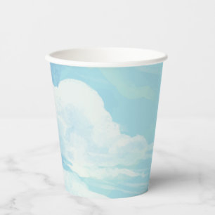 Vasos De Papel Elegante Ella está en el cielo azul noveno Ducha d