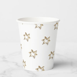 Vasos De Papel Elegante estampado estelar estrellas de imitación