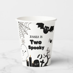Vasos De Papel Elegante fiesta de cumpleaños de Halloween dos esp