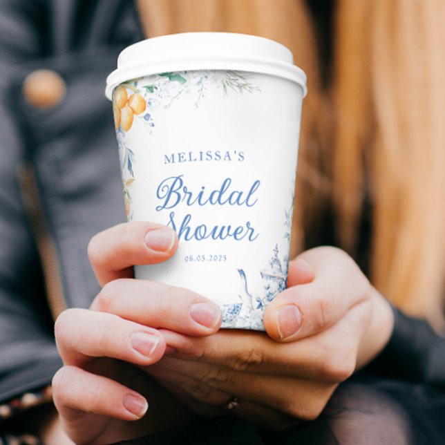 Vasos De Papel Elegante Fiesta de té moderno ducha de novia (Subido por el creador)