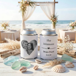 Vasos De Papel Elegante foto de boda personalizada en blanco y ne