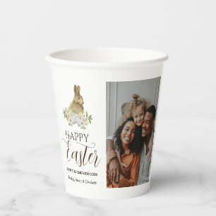 Vasos De Papel Elegante foto de la familia Eggs de Pascua