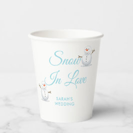 Vasos De Papel Elegante invierno Wonderland Snowflakes