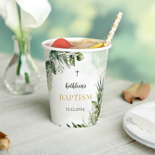 Vasos De Papel Elegante vegetación Foliage Baptism (Subido por el creador)