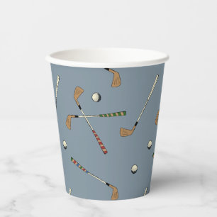 Vasos De Papel Elegante y moderno Club de Golf Golfer Ball Patter
