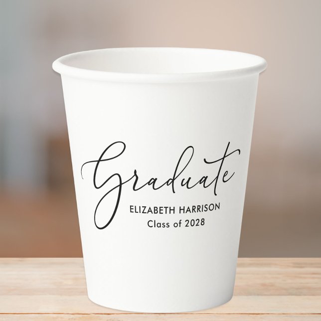 Vasos De Papel Elegantes Copas De Papel Del Partido De Graduación (Subido por el creador)