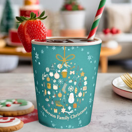 Vasos De Papel Elegantes Navidades Fiesta festividad festividad M
