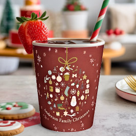 Vasos De Papel Elegantes Navidades Fiesta festividad festividad M