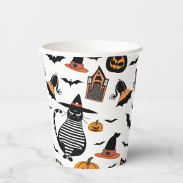 Vasos De Papel Elementos de Halloween