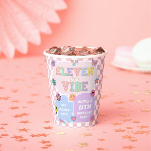 Vasos De Papel Eleven es una fiesta de cumpleaños 11 de Vibe Prep