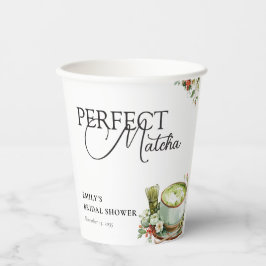 Vasos De Papel Ella Encontró su Desayuno Nupcial de Matcha Perfec