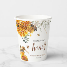Vasos De Papel Ella Encontró su Despedida de Soltera con Miel