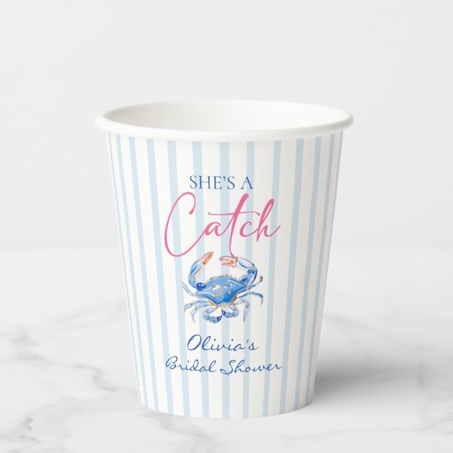 Vasos De Papel Ella es un Tesoro Despedida de Soltera Langostino  (Anverso)