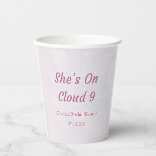 Vasos De Papel Ella está en la nube 9 Pastel Soñador Desayuno Nup