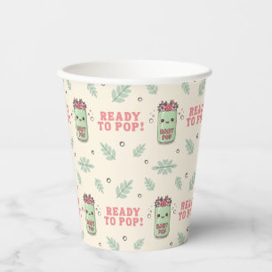 Vasos De Papel Ella Está Lista Para Parir Fiesta de Bebé Niña Boh