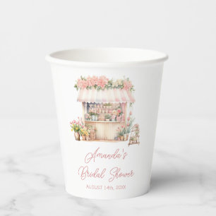 Vasos De Papel Ella está recién salida del mercado floral Despedi