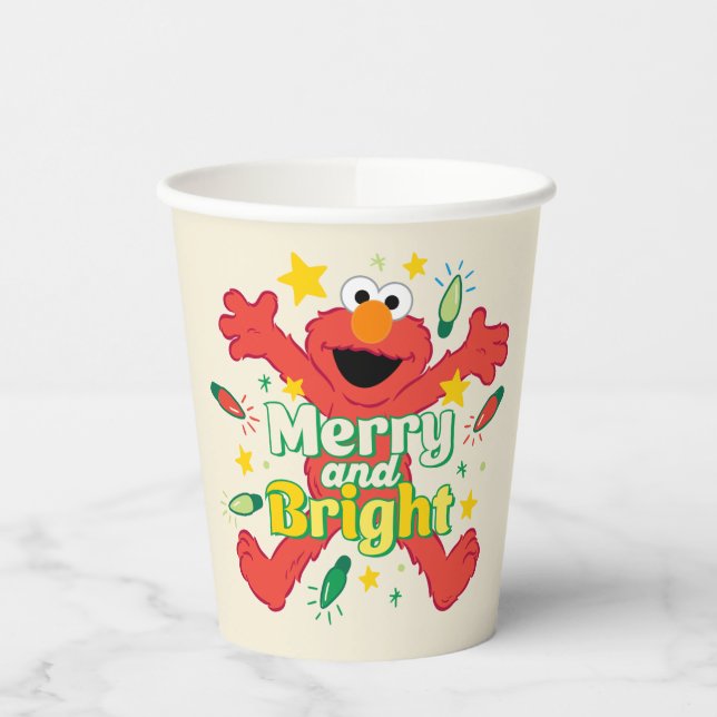 Vasos De Papel Elmo | Alegre y Brillante (Izquierda)