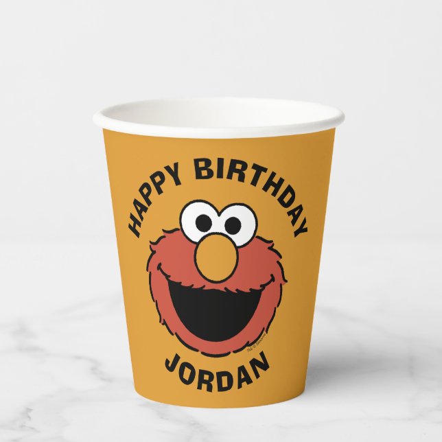 Vasos De Papel Elmo Smiling Face (Anverso)