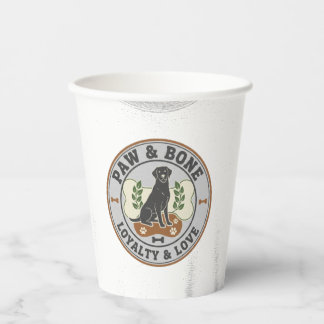 Vasos De Papel Emblema Vintage de Patas Leales