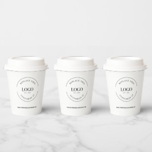 Vasos De Papel Empresa Gran Personalizado de logotipos