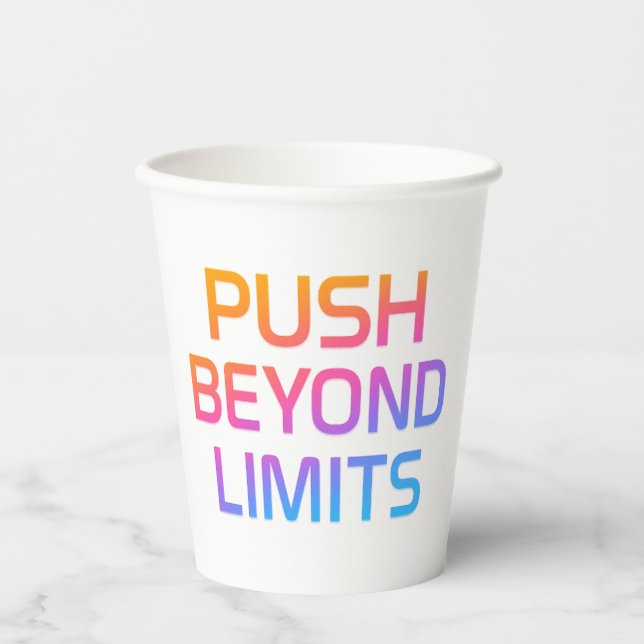 Vasos De Papel Empujar más allá de los límites de las tazas de pa (Anverso)