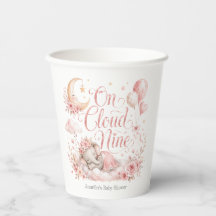En la nube nueve, elefante rosa personalizado luna