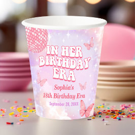 Vasos De Papel En su fiesta de cumpleaños