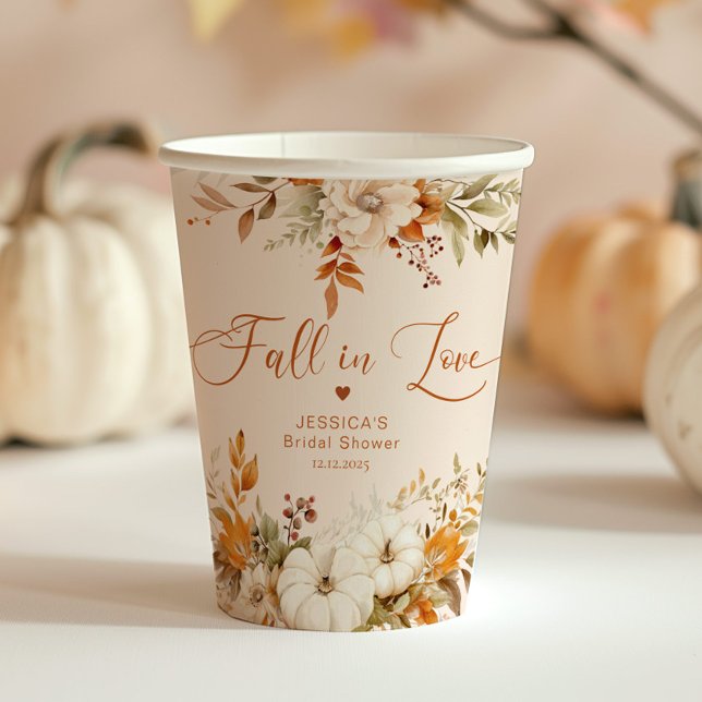 Vasos De Papel Enamorarse elegante ducha de novia rústica  (Subido por el creador)
