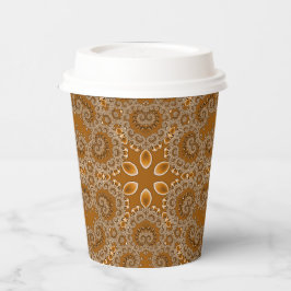 Vasos De Papel Encaje Fractal de Caramelo