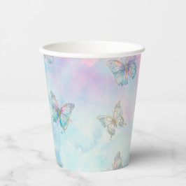 Vasos De Papel Encantado de ensueño por conocerte mariposa