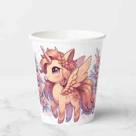 Vasos De Papel Encantado Majestic Unicorn Baby Shower