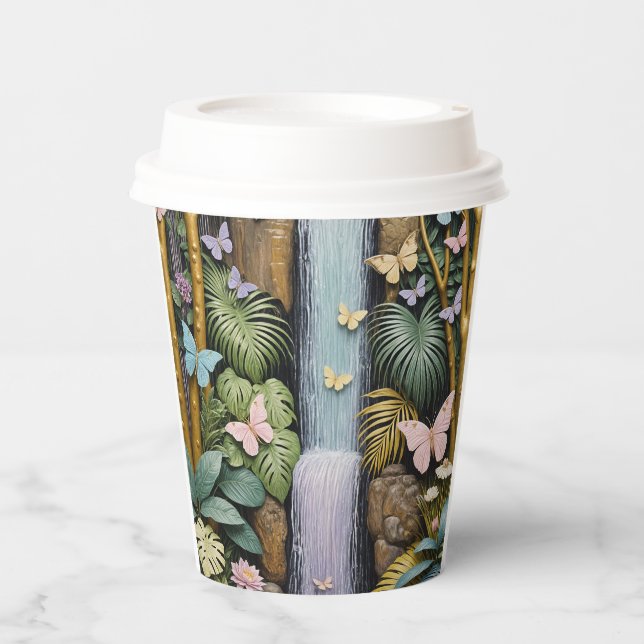 Vasos De Papel Enchanted Falls Oasis (Anverso)