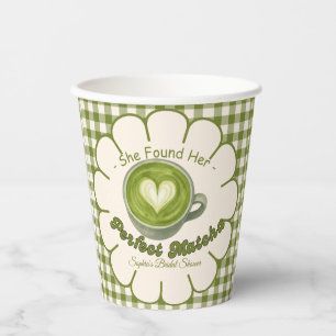 Vasos De Papel Encontró su Desayuno Nupcial de Matcha Perfecto