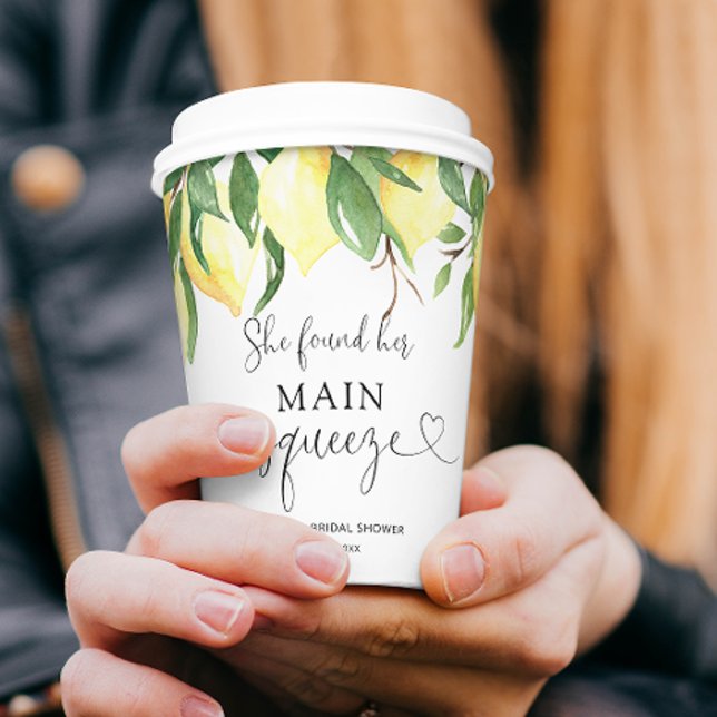 Vasos De Papel Encontró Su Principal Ducha De Brigada Con Limón. (Subido por el creador)