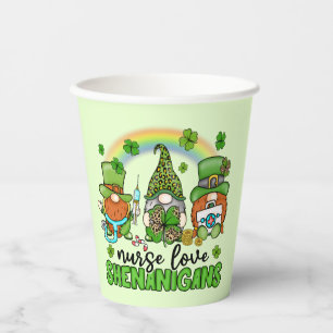 Vasos De Papel Enfermera Love Shenanigans St. Patrick's