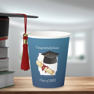 Vasos De Papel Enhorabuena por la graduación
