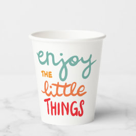 Vasos De Papel Enjoy the little things