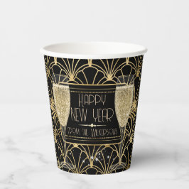 Vasos De Papel Enorme champagne víspera de Año Nuevo