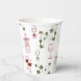 Vasos De Papel Envejeciendo como un buen vino