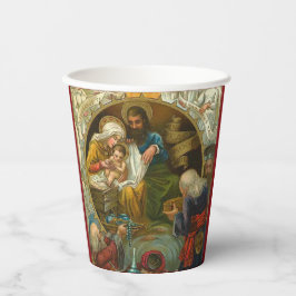 Vasos De Papel Epifanía Religiosa Tres Reyes Jesús María José