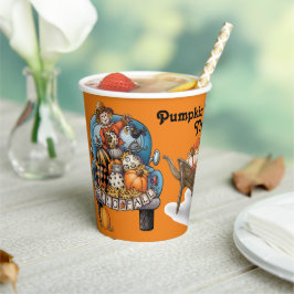 Vasos De Papel Época de recoger calabazas