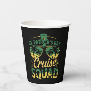 Vasos De Papel Equipo de crucero del día de San Patricio coincide