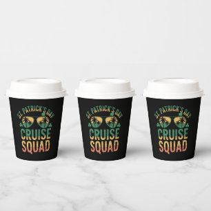 Vasos De Papel Equipo de crucero del día de San Patricio divertid
