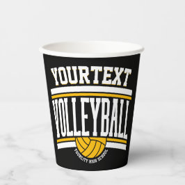 Vasos De Papel Equipo de la Escuela de Jugadores de Voleibol de N